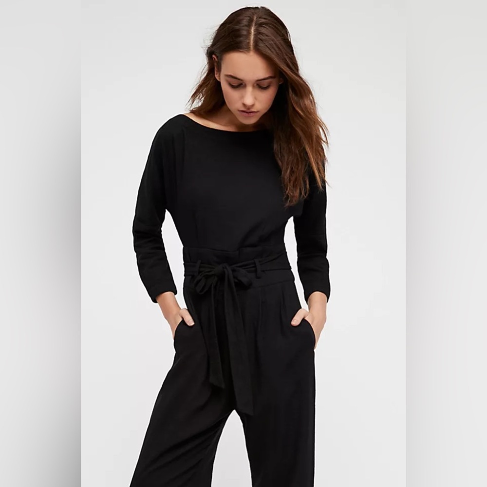 Free People Black Jumpsuit
